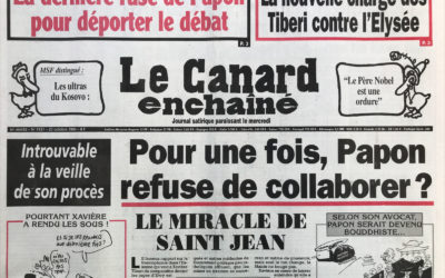 N° 4121 du Canard Enchaîné –  20 Octobre 1999