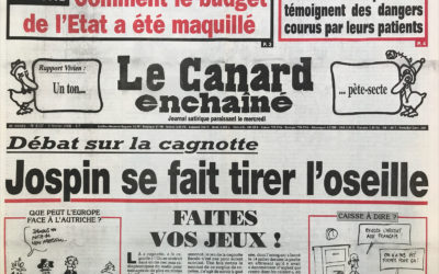 N° 4137 du Canard Enchaîné –  9 Février 2000