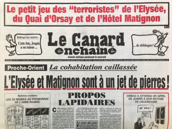 N° 4140 du Canard Enchaîné -  1 Mars 2000