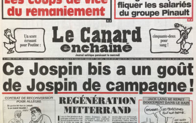 N° 4144 du Canard Enchaîné –  29 Mars 2000