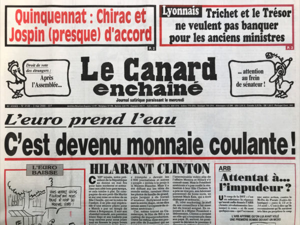 N° 4149 du Canard Enchaîné -  3 Mai 2000
