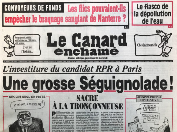 N° 4152 du Canard Enchaîné -  24 Mai 2000