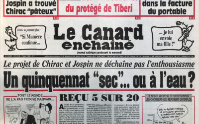 N° 4154 du Canard Enchaîné –  7 Juin 2000
