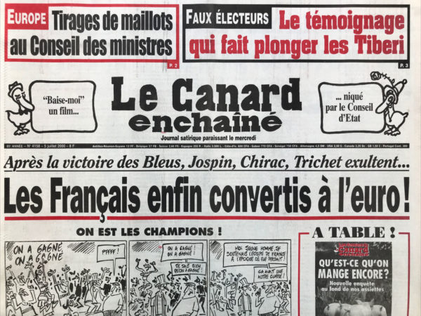 N° 4158 du Canard Enchaîné -  5 Juillet 2000