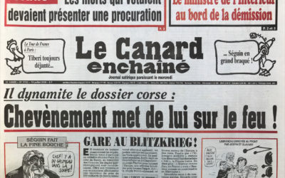 N° 4160 du Canard Enchaîné –  19 Juillet 2000