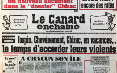 N° 4162 du Canard Enchaîné –  2 Août 2000