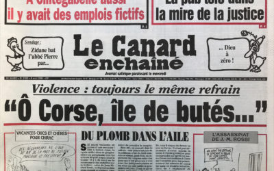 N° 4163 du Canard Enchaîné –  9 Août 2000