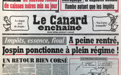 N° 4165 du Canard Enchaîné –  23 Août 2000