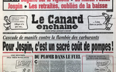 N° 4167 du Canard Enchaîné –  6 Septembre 2000