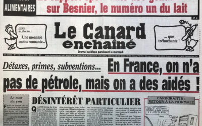 N° 4168 du Canard Enchaîné –  13 Septembre 2000