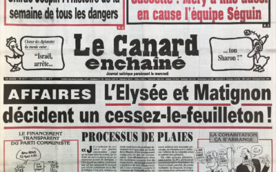 N° 4171 du Canard Enchaîné –  4 Octobre 2000