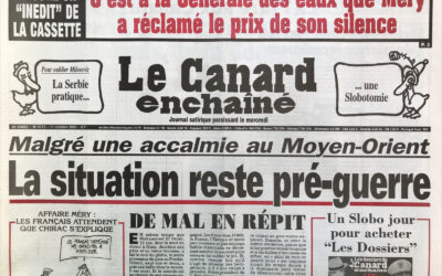 N° 4172 du Canard Enchaîné –  11 Octobre 2000