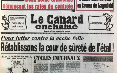 N° 4174 du Canard Enchaîné –  25 Octobre 2000