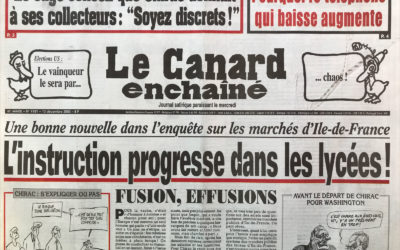 N° 4181 du Canard Enchaîné –  13 Décembre 2000