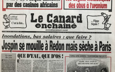 N° 4185 du Canard Enchaîné –  10 Janvier 2001