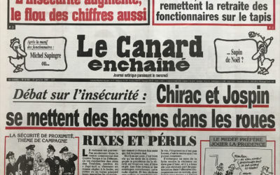 N° 4188 du Canard Enchaîné –  31 Janvier 2001
