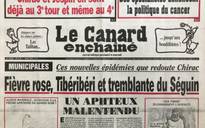 N° 4193 du Canard Enchaîné –  7 Mars 2001
