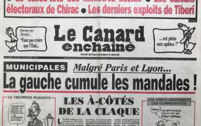 N° 4195 du Canard Enchaîné –  21 Mars 2001
