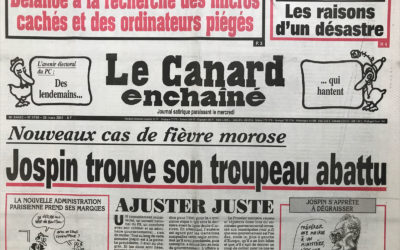 N° 4196 du Canard Enchaîné –  28 Mars 2001