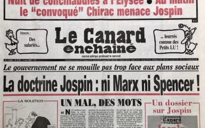 N° 4197 du Canard Enchaîné –  4 Avril 2001