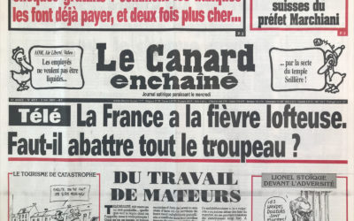 N° 4201 du Canard Enchaîné –  2 Mai 2001