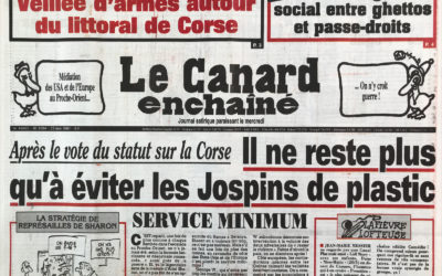 N° 4204 du Canard Enchaîné –  23 Mai 2001