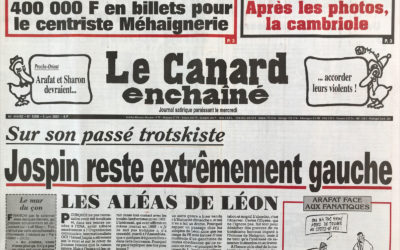 N° 4206 du Canard Enchaîné –  6 Juin 2001