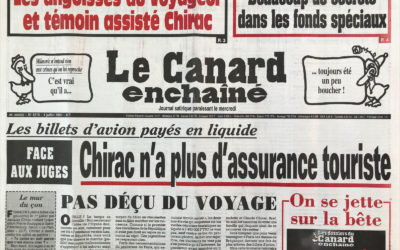 N° 4210 du Canard Enchaîné –  4 Juillet 2001