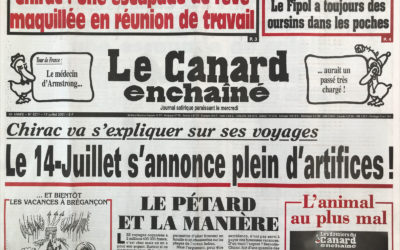 N° 4211 du Canard Enchaîné –  11 Juillet 2001