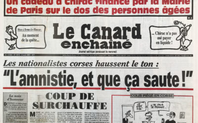 N° 4215 du Canard Enchaîné –  8 Août 2001
