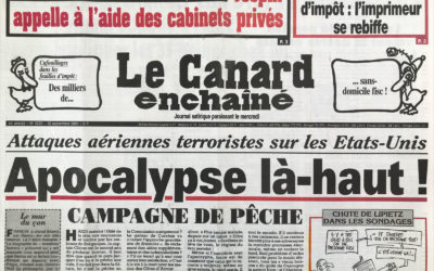 N° 4220 du Canard Enchaîné –  12 Septembre 2001