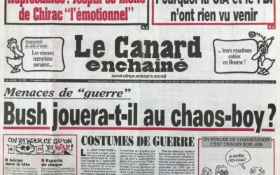 N° 4221 du Canard Enchaîné –  19 Septembre 2001