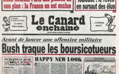 N° 4222 du Canard Enchaîné –  26 Septembre 2001