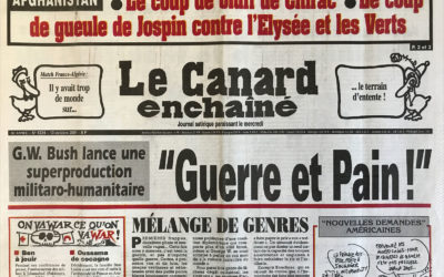 N° 4224 du Canard Enchaîné –  10 Octobre 2001