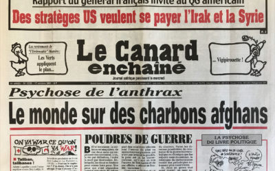 N° 4225 du Canard Enchaîné –  17 Octobre 2001