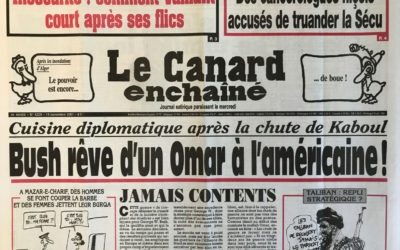 N° 4229 du Canard Enchaîné –  14 Novembre 2001