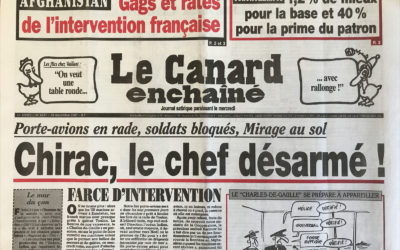N° 4231 du Canard Enchaîné –  28 Novembre 2001