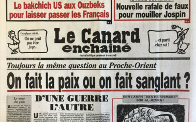 N° 4232 du Canard Enchaîné –  5 Décembre 2001