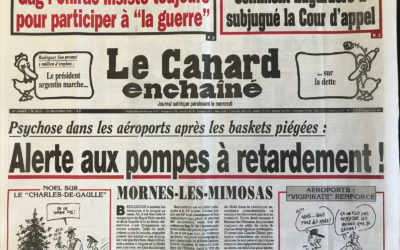 N° 4235 du Canard Enchaîné –  26 Décembre 2001
