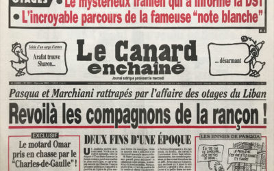 N° 4237 du Canard Enchaîné –  9 Janvier 2002