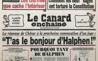 N° 4238 du Canard Enchaîné –  16 Janvier 2002