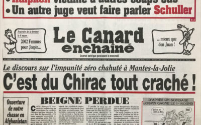 N° 4245 du Canard Enchaîné –  6 Mars 2002