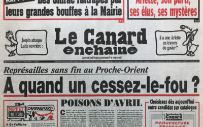 N° 4249 du Canard Enchaîné –  3 Avril 2002