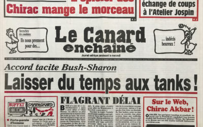 N° 4250 du Canard Enchaîné –  10 Avril 2002