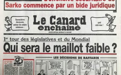 N° 4258 du Canard Enchaîné –  5 Juin 2002