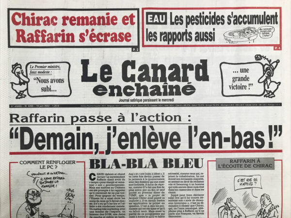 N° 4260 du Canard Enchaîné -  19 Juin 2002