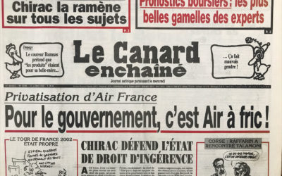 N° 4266 du Canard Enchaîné –  31 Juillet 2002