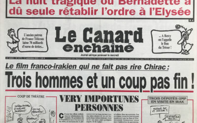 N° 4273 du Canard Enchaîné –  18 Septembre 2002