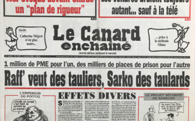 N° 4276 du Canard Enchaîné –  9 Octobre 2002