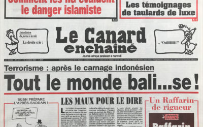 N° 4277 du Canard Enchaîné –  16 Octobre 2002